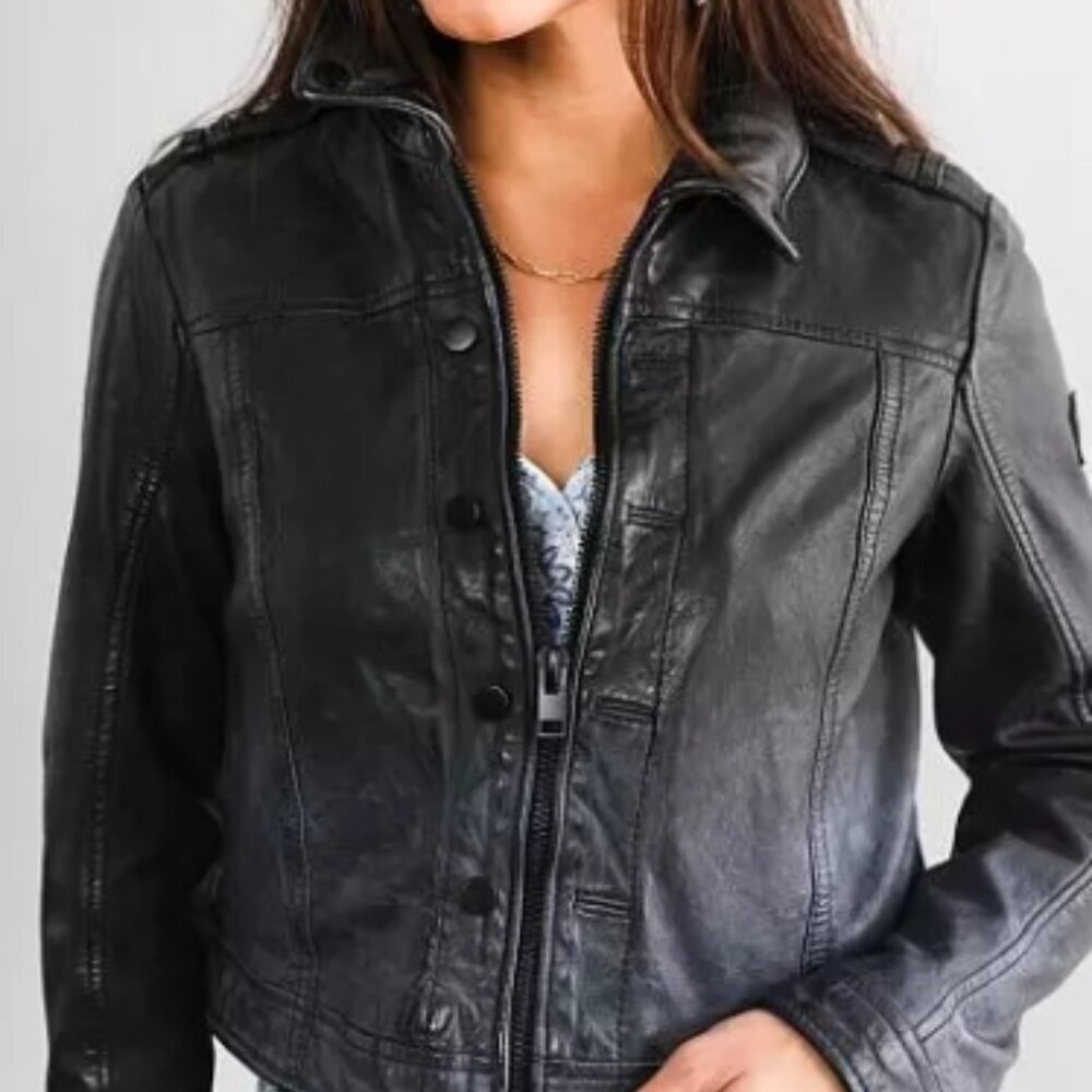 MAURITIUS Faira Lamb Leather Jacket – Black (Size S, NWT) - Picture 11 of 13